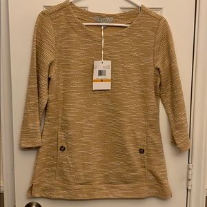 Carolyn Taylor PAGANI-3/4 SLV SCOOP NK